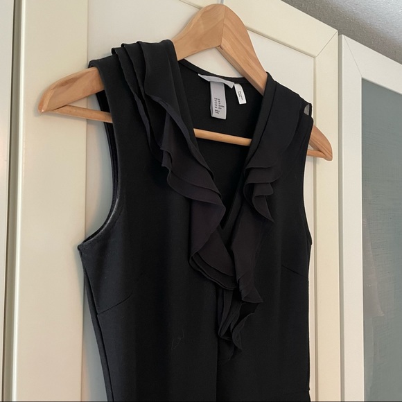 H&M Black Sleeveless A-line dress, XS - Picture 1 of 7